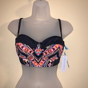 Beach Betty Olivia Aztec print bra/swim top